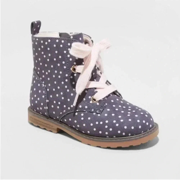 Cat & Jack Other - Cat & Jack Toddler Girls Giovanna Lace Up Zipper Combat Boots Size: 7 NWT